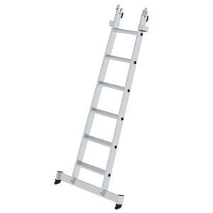 Günzburger Steigtechnik Stufen-Glasreinigerleiter Unterteil mit nivello®-Traverse