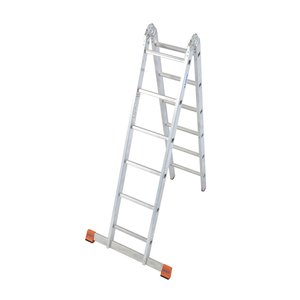 Krause MONTO Sprossen-Gelenk-DoppelLeiter - TriMatic
