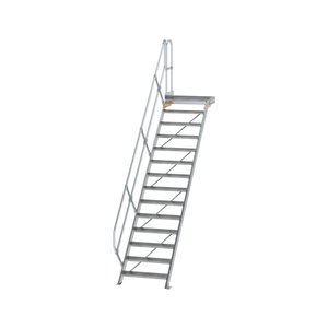 Günzburger Steigtechnik Treppe mit Plattform 45° Stufenbreite 800 mm