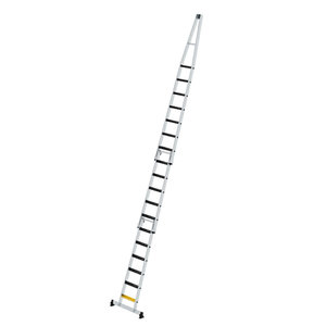 Günzburger Steigtechnik Stufen-Glasreinigerleiter-Satz mit nivello®-Traverse und clip-step R13