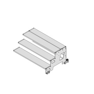 Hymer Industrietritt, Erweiterungsmodul, Stufenbreite 1.000 mm