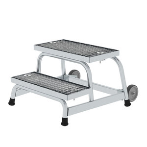 Günzburger Steigtechnik Arbeitspodest starr Stahl-Gitterrost mit Rollen