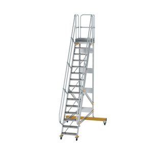 Günzburger Steigtechnik Plattformtreppe fahrbar 60° Stufenbreite 600 mm