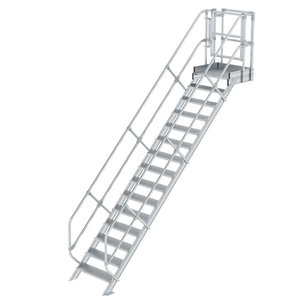 Günzburger Steigtechnik Treppen-Modul Aluminium geriffelt