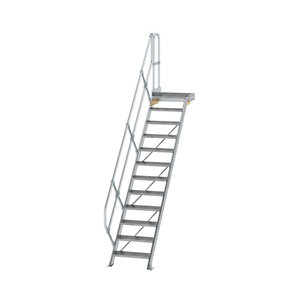 Günzburger Steigtechnik Treppe mit Plattform 45° Stufenbreite 600 mm