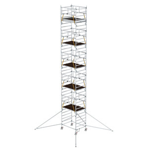 Günzburger Steigtechnik Rollgerüst SG 1,35 x 1,80 m mit Ausleger & Doppel-Plattform