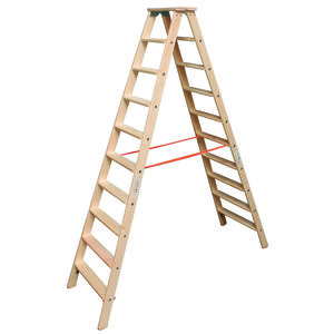 Krause STABILO Stufen-DoppelLeiter Holz