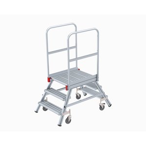 Euroline Mobile Podesttreppe / Podestleiter zweiseitig begehbar Nr. 516