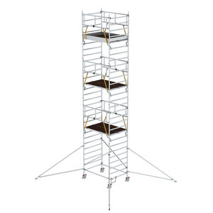 Günzburger Steigtechnik Rollgerüst SG 1,35 x 1,80 m mit Ausleger & Doppel-Plattform