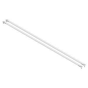 Günzburger Steigtechnik Spreizsicherung Gurtband 2070 mm mit Befestigungsplatten 1 Satz = 2 Stück, inkl.