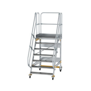 Günzburger Steigtechnik Plattformtreppe fahrbar 60° Stufenbreite 1000 mm