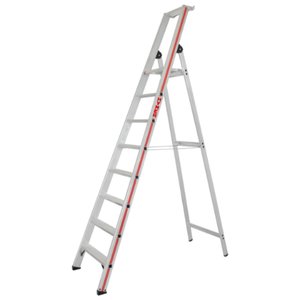 Hymer Stufenstehleiter mit Plattform, einseitig begehbar