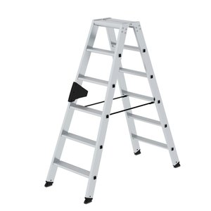 Günzburger Steigtechnik Stufen-Stehleiter beidseitig begehbar
