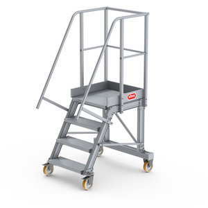 Altrex Podesttreppe fahrbar 60°, Stufenbreite: 60 cm