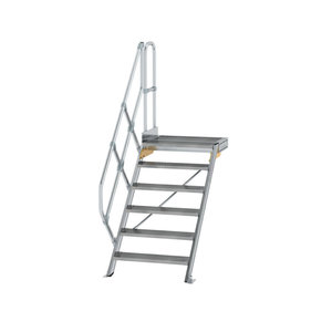 Günzburger Steigtechnik Treppe mit Plattform 45° Stufenbreite 800 mm