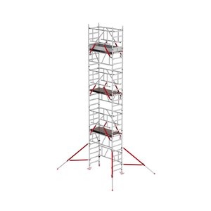 Altrex MiTower PLUS mit  HolzPlattformen und Safe-Quick® Geländern