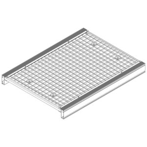 Günzburger Steigtechnik Plattform mit Stahl-Gitterrost