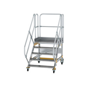 Günzburger Steigtechnik Plattformtreppe 45° fahrbar Stufenbreite 1000mm