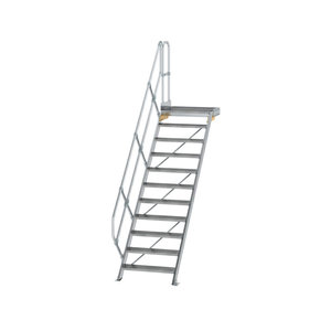 Günzburger Steigtechnik Treppe mit Plattform 45° Stufenbreite 800 mm