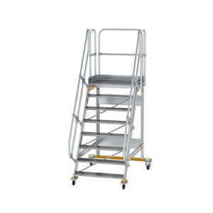 Günzburger Steigtechnik Plattformtreppe fahrbar 60° Stufenbreite 1000 mm