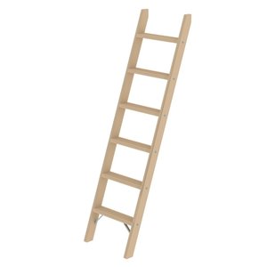 Günzburger Steigtechnik Stufen-Anlegeleiter Holz ohne Traverse