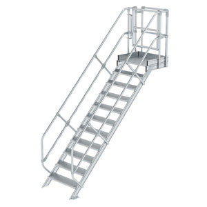 Günzburger Steigtechnik Treppen-Modul Aluminium geriffelt