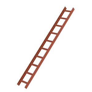 Günzburger Steigtechnik Dachleiter Rotbraun