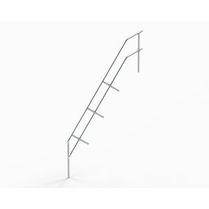 Euroline Treppen-/Podestgeländer für Podesttreppe 60 Grad