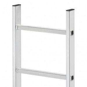 Hailo Professional Leitern-Außenbreite 490mm, Aluminium, natur