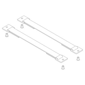 Günzburger Steigtechnik Spreizsicherung Gurtband 296 mm mit Befestigungsplatten 1 Satz = 2 Stück, inkl.