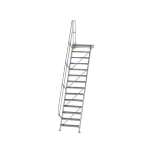 Günzburger Steigtechnik Treppe mit Plattform 60° Stufenbreite 800 mm