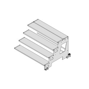 Hymer Industrietritt, Erweiterungsmodul, Stufenbreite 1.000 mm
