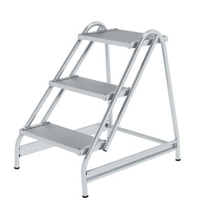 Günzburger Steigtechnik Arbeitspodest einseitig begehbar Aluminium geriffelt