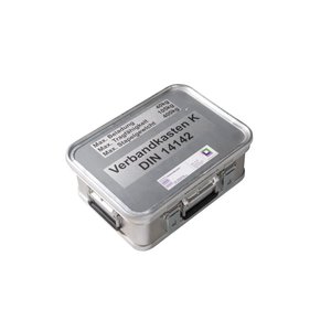 Günzburger Steigtechnik Kasten mit Trennsystem und Beschriftung "Verbandskasten" Größe 4