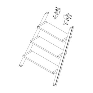 Günzburger Steigtechnik Aufstieg Podesttreppe 4 Stufen