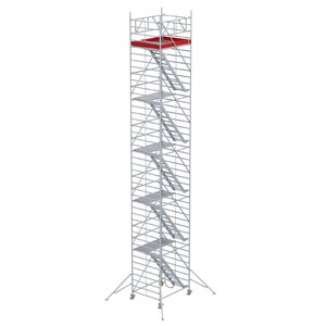 Euroline Gerüsttyp 9523 mit Auslegern und Treppenaufgang (Typ 1,50 x 1,80 m)