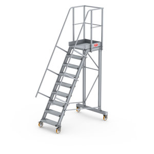 Altrex Podesttreppe fahrbar 60°, Stufenbreite: 60 cm