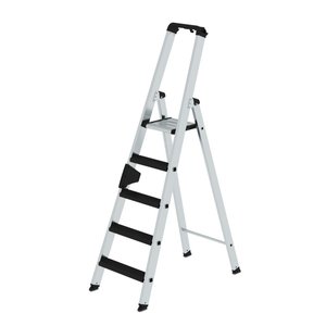 Günzburger Steigtechnik Stufen-Stehleiter einseitig begehbar mit clip-step relax