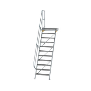 Günzburger Steigtechnik Treppe mit Plattform 60° Stufenbreite 800 mm
