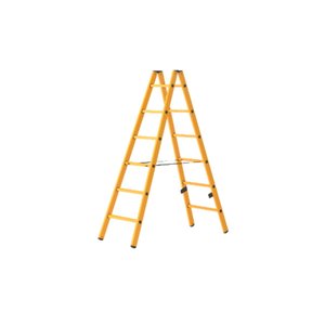 Hymer GFK Sprossenstehleiter, beidseitig begehbar