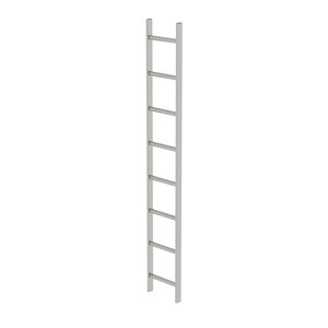 Günzburger Steigtechnik Schachtleiter Edelstahl V4A 300mm Lichte Weite