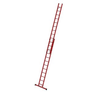 Günzburger Steigtechnik Sprossen-Schiebeleiter 2-teilig GFK mit Traverse