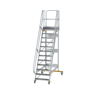 Günzburger Steigtechnik Plattformtreppe fahrbar 60° Stufenbreite 800 mm