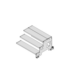 Hymer Industrietritt, Erweiterungsmodul, Stufenbreite 800 mm