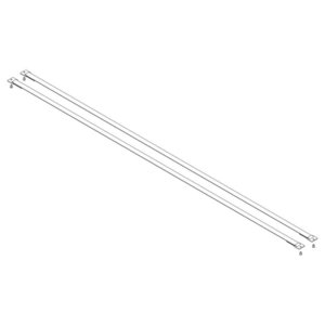 Günzburger Steigtechnik Spreizsicherung Gurtband 1800 mm mit Befestigungsplatten 1 Satz = 2 Stück, inkl.