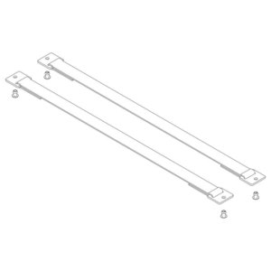 Günzburger Steigtechnik Spreizsicherung Gurtband 520 mm mit Befestigungsplatten 1 Satz = 2 Stück, inkl.