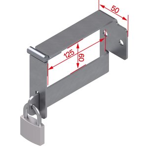 Hymer Leiterhalter stehende Lagerung