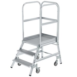 Günzburger Steigtechnik Podesttreppe einseitig begehbar
