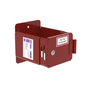 Günzburger Steigtechnik Leiterhalterung pulverbeschichtet RAL 3000 mit CL1-Schloss