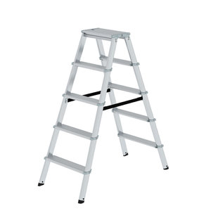 Günzburger Steigtechnik ML Stufen-Stehleiter beidseitig begehbar